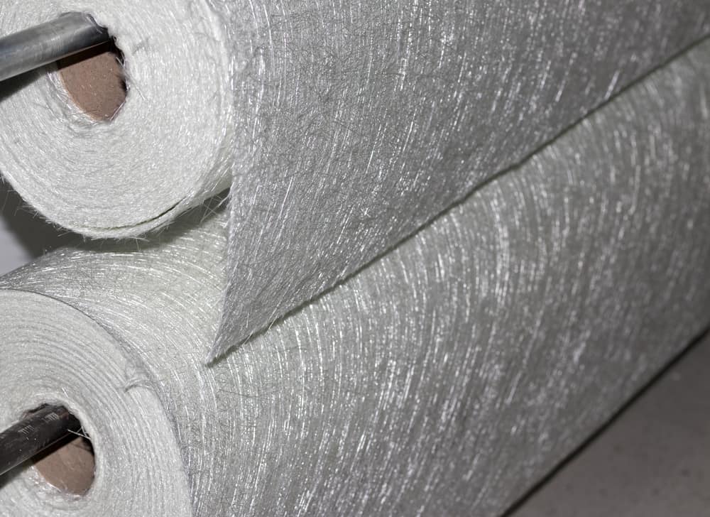 Fiberglass fabric composite roll material